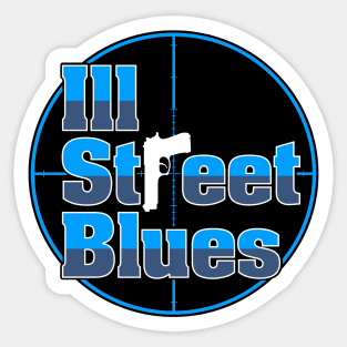 Ill Street Blues (Blue) Sticker